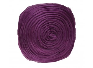 Fialový kulatý polštář ve tvaru květu Bella - Ø 40 cm