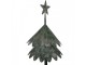 Zelený vintage dekorační etažér stromek Christmas Tree - Ø 32*75 cm Clayre & Eef