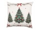 Béžový polštář se stromky Christmas Harmony - 45*45*4 cm Clayre & Eef