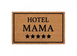 Hnědá kokosová rohožka Mama Hotel - 75*45*1 cm