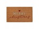 Hnědá kokosová rohožka Merry Christmas - 75*45*1 cm Clayre & Eef