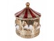 Zlatá svítící dekorace Christmas Carousel LED - Ø 15*17 cm / 3*AA Clayre & Eef