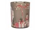 Skleněný svícen na čajovou svíčku Louskáček Nutcracker - Ø 10*13 cm Clayre & Eef