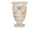 Béžový antik květináč s patinou - Ø 24*36 cm Clayre & Eef