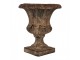 Hnědý antik květináč s patinou – historie ve vaší zahradě - Ø 35*40 cm Clayre & Eef