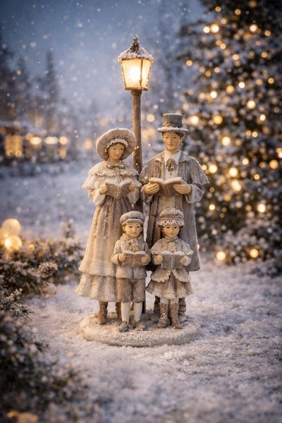 Béžová vánoční dekorace sbor Christmas Choir - 15*11*30 cm Clayre & Eef Béžová vánoční dekorace sbor Christmas Choir - 15*11*30 cm Clayre & Eef