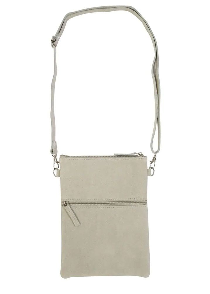 Béžová crossbody kabelka z hovězí kůže - 23*17*1cm Mars & More Béžová crossbody kabelka z hovězí kůže - 23*17*1cm Mars & More