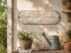 Béžová nástěnná kovová cedule Potting Shed - 76*1*24 cm Clayre & Eef