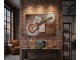3D kovový obraz Metal Guitar - 100*5*75 cm Clayre & Eef