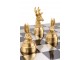 Luxusní šachová sada Chess Animals Gold & Bronze – 60*15*60 cm J-Line by Jolipa
