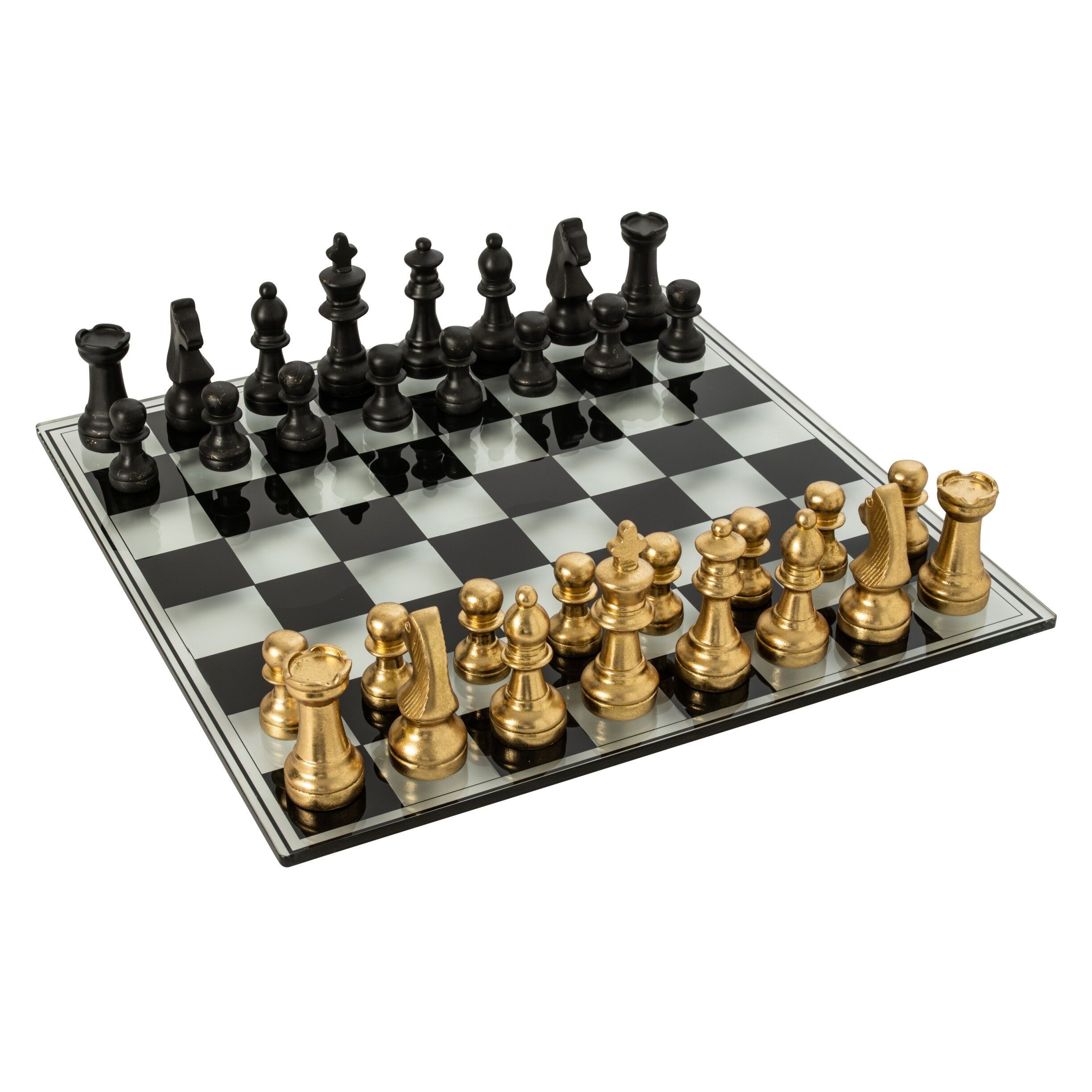 Luxusní šachová sada Chess Bronze & Black – 60*15*60 cm