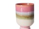 Růžový kameninový obal na květináč Retro Rosefield - Ø 13*19,5 cm HKLIVING