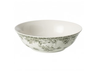 Bílá porcelánová servírovací mísa Vintage Blossom - 22*22*10 cm