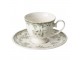 Bílý porcelánový šálek s podšálkem Vintage Blossom - 9*9*7 cm J-Line by Jolipa
