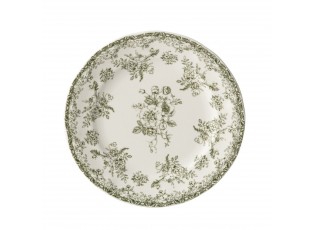 Bílý porcelánový dezertní talířek Vintage Blossom - ⌀ 20*1,8 cm