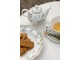 Bílý porcelánový hluboký talíř Vintage Blossom - ⌀22*3,4 cm J-Line by Jolipa