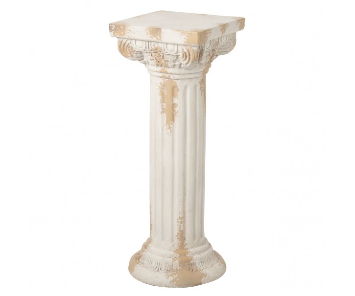 Béžový antik dekorační sloup pod květiny Antiqou - 35*35*92 cm J-Line by Jolipa