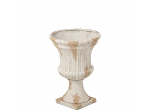 Béžový antik květináč Antiqou French - Ø 40*56 cm