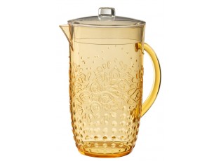 Meruňkový plastový džbán s víkem Aqua Apricot - 20* Ø 13,5*23cm / 2,5L