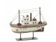 Hnědá dřevěná dekorace přírodní loďka na podstavci Boat S - 20*7*19 cm J-Line by Jolipa