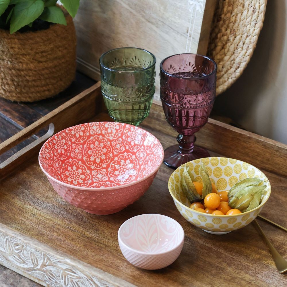 Růžová porcelánová miska s květy uvnitř Arés - Ø 7,5*3,5 cm / 100ml Chic Antique Růžová porcelánová miska s květy uvnitř Arés - Ø 7,5*3,5 cm / 100ml Chic Antique