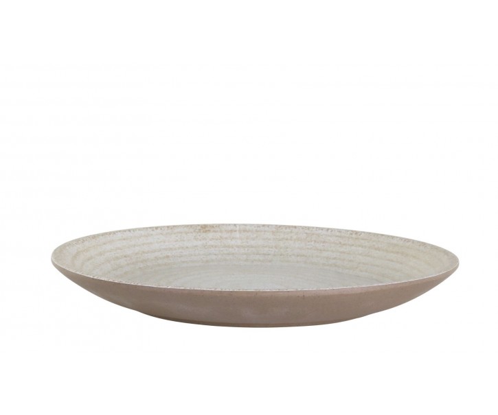 Latté melaminový dezertní talíř Cassis - Ø 18*2.5 cm Chic Antique