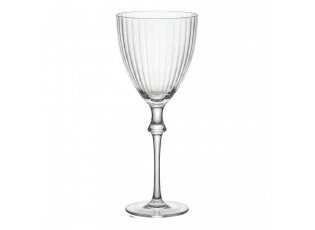 Sklenička na víno s žebrováním - Ø 8*21 cm / 300 ml