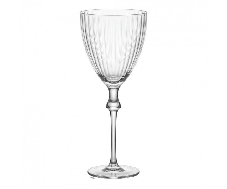 Sklenička na víno s žebrováním - Ø 8*21 cm / 300 ml Clayre & Eef