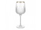 Elegantní sklenice na víno se zlatým okrajem - Ø 7*23 cm / 300 ml Clayre & Eef