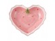 Růžová keramická miska ve tvaru srdce Sweet Hearts - 13*13*4 cm Clayre & Eef