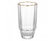 Elegantní sklenice na vodu se zlatým okrajem - Ø 7*13 cm / 300 ml Clayre & Eef