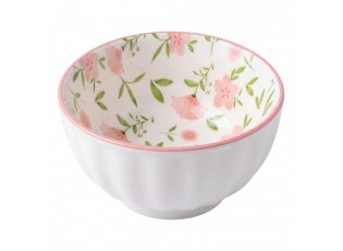 Elegantní keramická miska s jemným květinovým motivem - Ø 10*5 cm