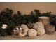 Růžová antik skleněná vánoční ozdoba baňka - Ø 11*15 cm Clayre & Eef