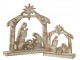 Přírodní Betlém s patinou Nativity - 18*5*16 cm J-Line by Jolipa