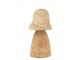 Přírodní dřevěná dekorace houba Mushroom S - Ø 15*32 cm J-Line by Jolipa