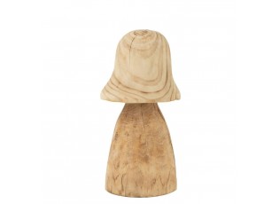 Přírodní dřevěná dekorace houba Mushroom S - Ø 15*32 cm
