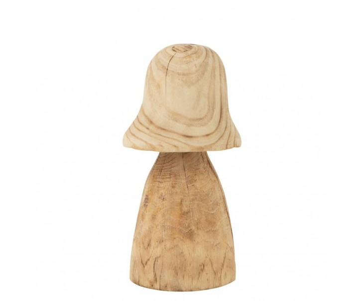 Přírodní dřevěná dekorace houba Mushroom S - Ø 15*32 cm J-Line by Jolipa