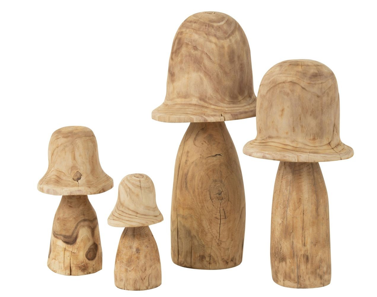 Přírodní dřevěná dekorace houba Mushroom S - Ø 15*32 cm J-Line by Jolipa Přírodní dřevěná dekorace houba Mushroom S - Ø 15*32 cm J-Line by Jolipa