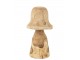 Přírodní dřevěná dekorace houba Mushroom M - Ø 20*42 cm J-Line by Jolipa