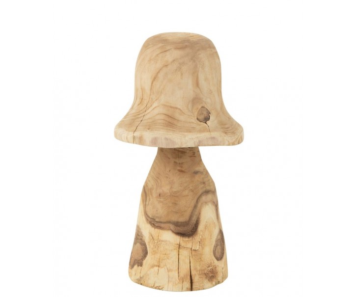 Přírodní dřevěná dekorace houba Mushroom M - Ø 20*42 cm J-Line by Jolipa