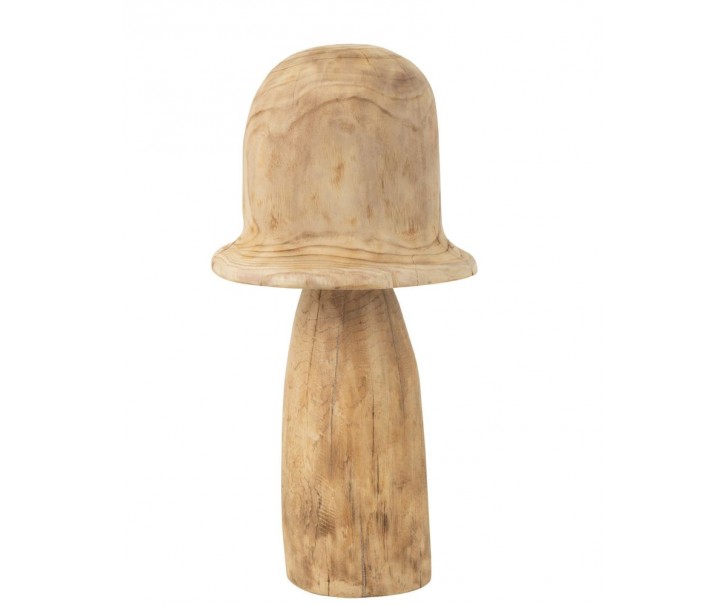 Přírodní dřevěná dekorace houba Mushroom L - Ø 32*60 cm J-Line by Jolipa