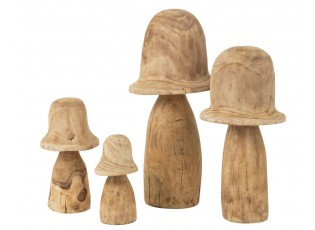 Přírodní dřevěná dekorace houba Mushroom L - Ø 32*60 cm