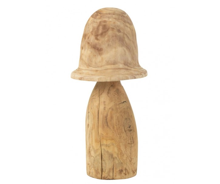 Přírodní dřevěná dekorace houba Mushroom XL - Ø 35*70 cm J-Line by Jolipa