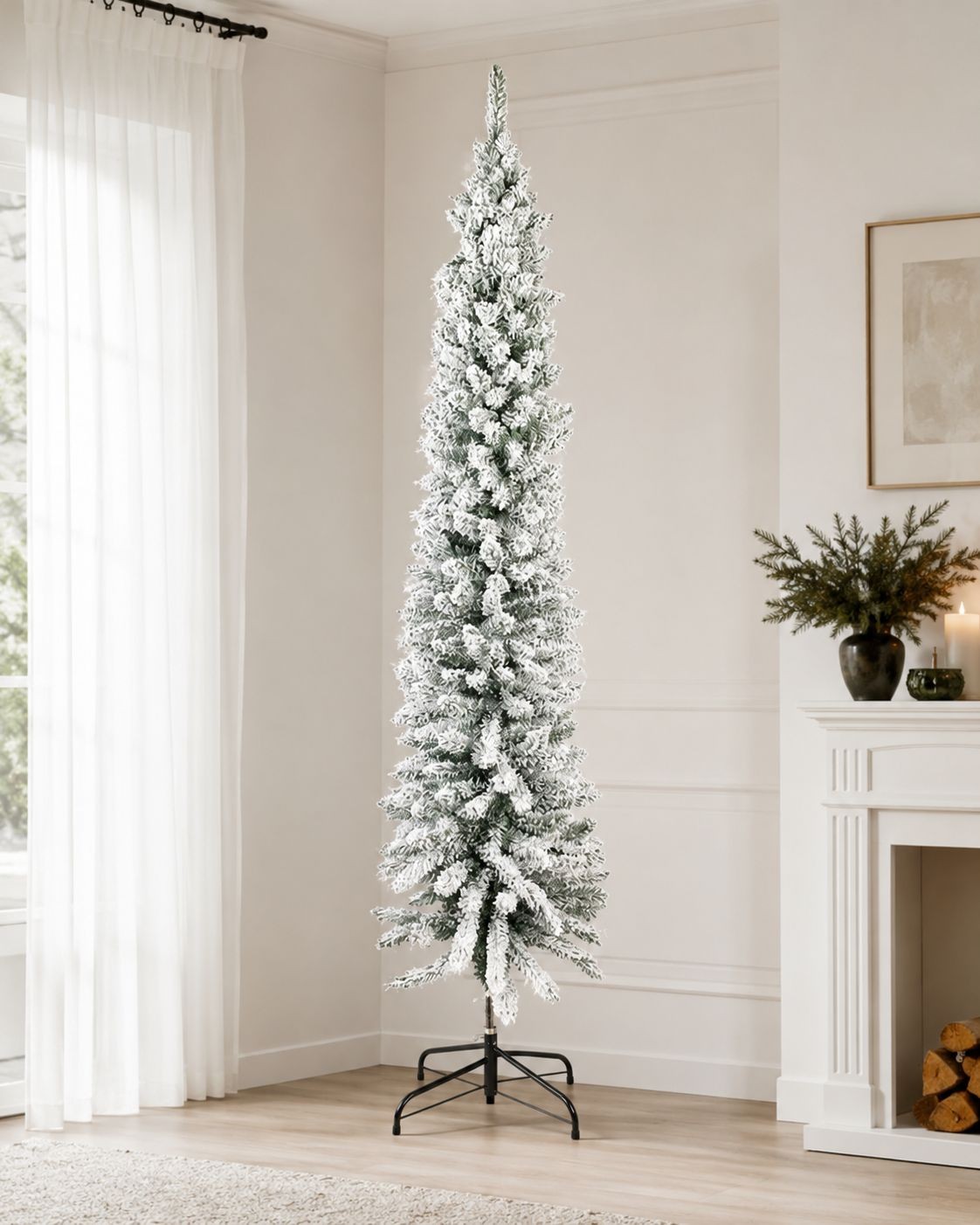 Zasněžený umělý vánoční stromek Christmas Tree - 50*50*210 cm Clayre & Eef Zasněžený umělý vánoční stromek Christmas Tree - 50*50*210 cm Clayre & Eef