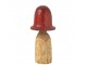 Přírodní dřevěná dekorace houba Mushroom XL - Ø 35*70 cm J-Line by Jolipa