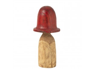 Přírodní dřevěná dekorace houba Mushroom XL - Ø 35*70 cm
