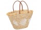 Plážová taška s listy a třásněmi Beach Bag Leaves - 45*24*56 cm J-Line by Jolipa