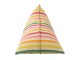 Barevný sedací vak z recyklované bavlny Cocoon Stripes - 150*100*40 cm J-Line by Jolipa