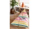 Barevný sedací vak z recyklované bavlny Cocoon Stripes - 150*100*40 cm J-Line by Jolipa