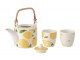 Set 2ks hrnek + konvička s citróny Casa Limone - 16*11*12 cm / 600 ml J-Line by Jolipa